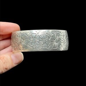 Kirk etched cuff bracelet
